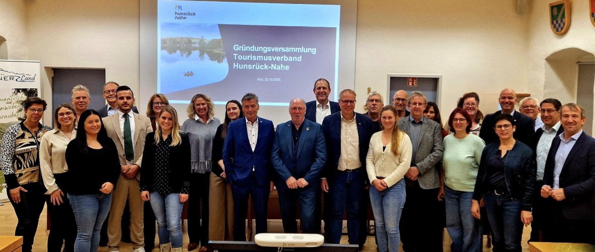 Mitglieder des neugegründeten Tourisverbandes Hunsrück-Nahe